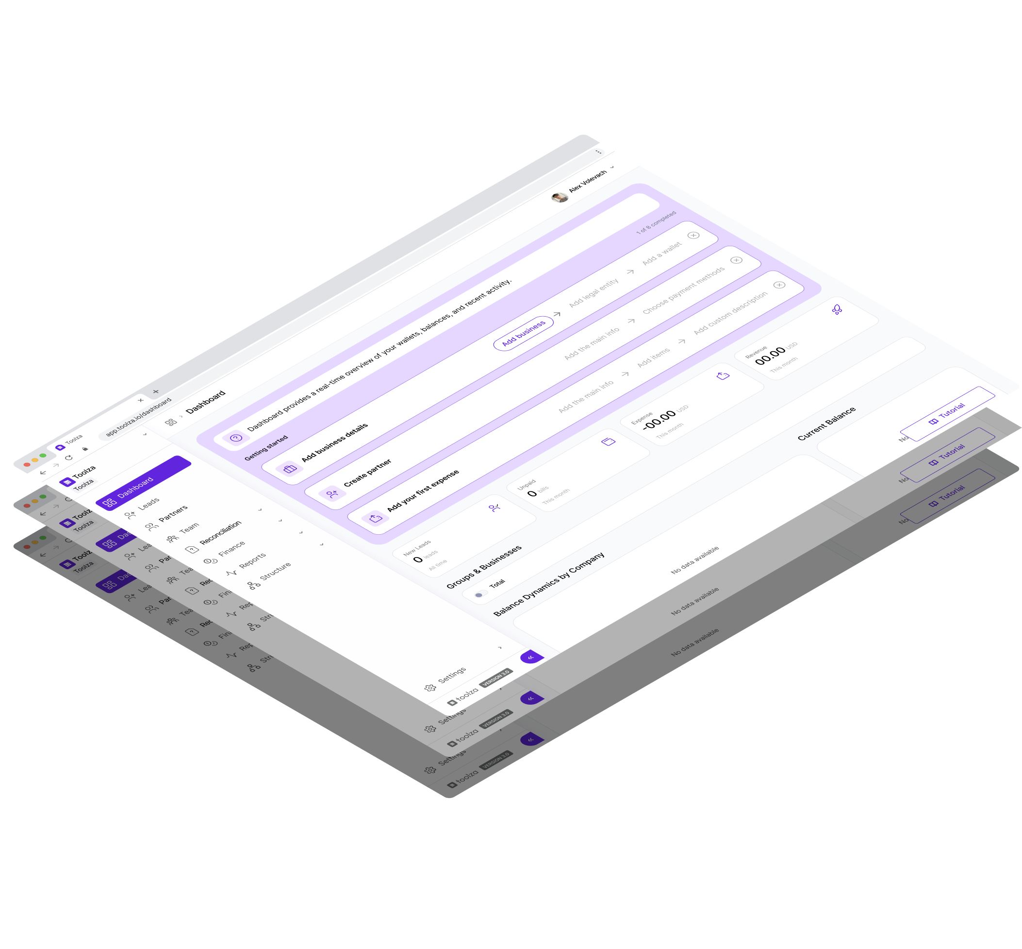 Toolza dashboard preview